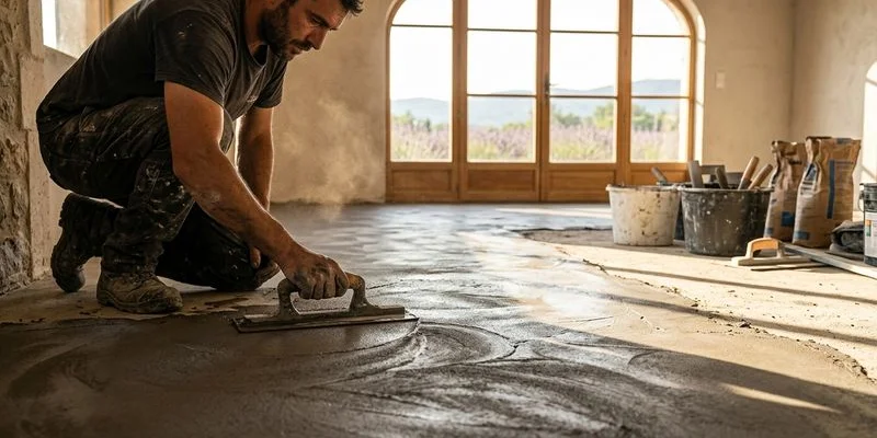 Applicateur béton ciré professionnel dans le sud de la France