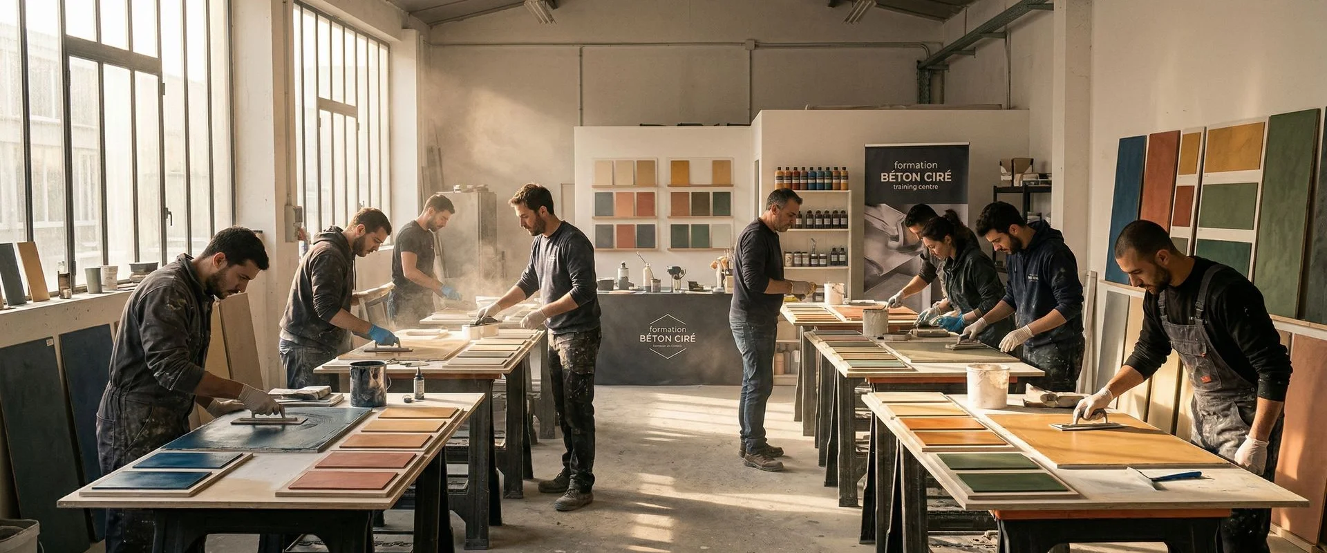 Formation Béton Ciré à Paris - Atelier Pratique Ile de France