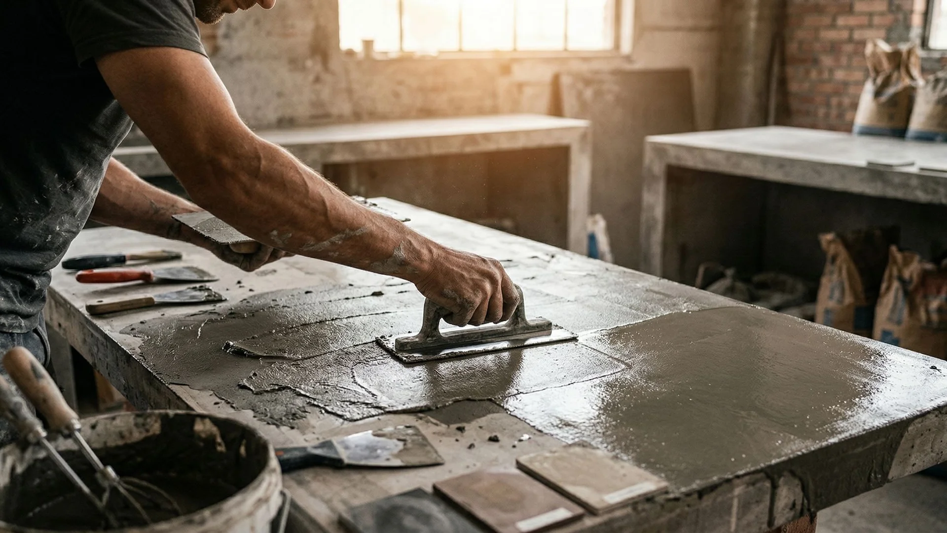 Atelier de formation béton ciré à Paris