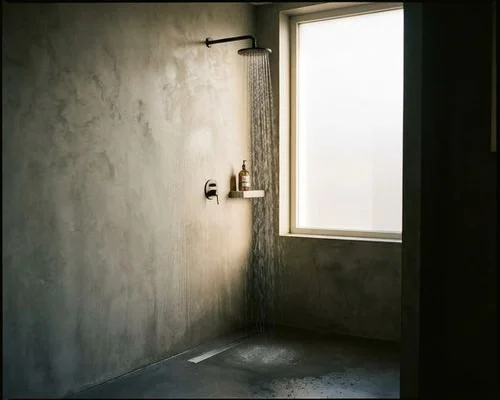 Mur béton ciré salle de bain